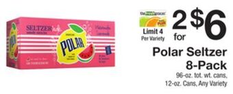 The Fresh Grocer Seltzer 8-pack offer