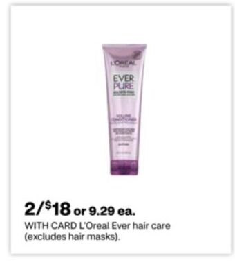 CVS L'oreal ever hair care offer