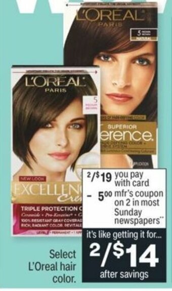 CVS L'Oreal Hair Color offer