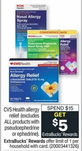 CVS CVS Health Allergy Relief offer