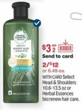 CVS Head&Shoulders 10.6-13.5 oz offer