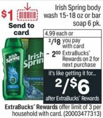 CVS Iring Spring Body Wash 15-18 oz Or Bar Soap offer