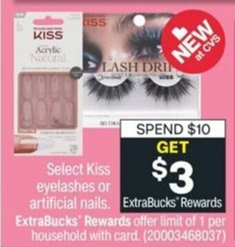 CVS Kiss Eyelashes or Artificial Nails offer