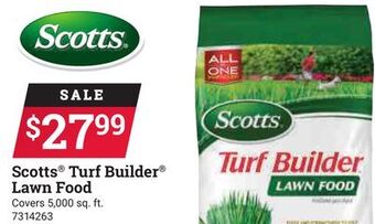 Ace Hardware Scotts® turf builder® lawn food offer