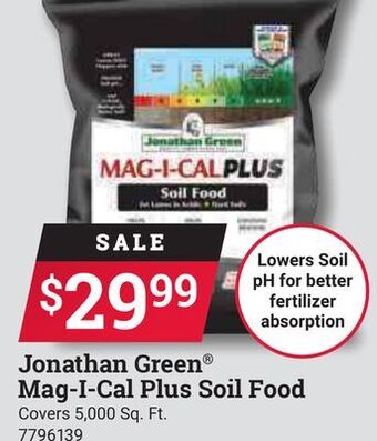 Ace Hardware Jonathan green® mag-i-cal plus soil food offer