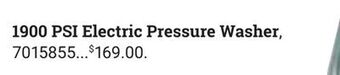 Ace Hardware 1900 psi electric pressure washer offer