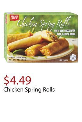 Trader Joe's Chicken spring rolls offer