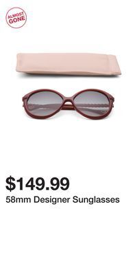 TJ Maxx 58mm designer sunglasses offer