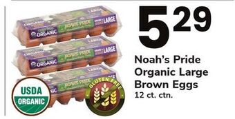 ACME Noah's pride organic large brown eggs offer