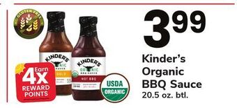 ACME Kinder's organic bbq sauce offer