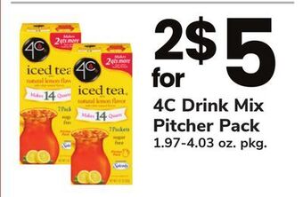 ACME 4c drink mix pitcher pack offer