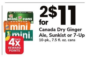 ACME Canada dry ginger ale, sunkist or 7-up offer