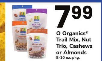 ACME O organics® trail mix, nut trio, cashews or almonds offer