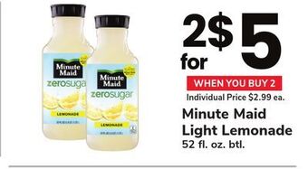 ACME Minute maid light lemonade offer