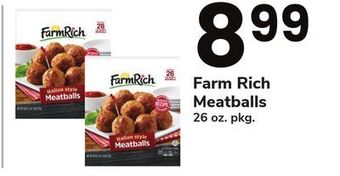 ACME Farm rich meatballs offer