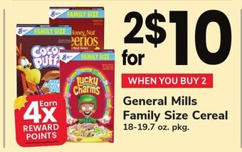 ACME General mills family size cereal offer