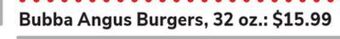 ACME Bubba angus burgers offer