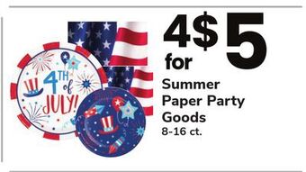 ACME Summer paper party goods offer