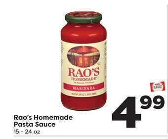 Weis Markets Rao's homemade pasta sauce offer