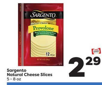 Weis Markets Sargento natural cheese slices offer