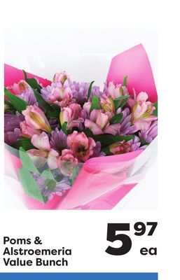 Weis Markets Poms & alstroemeria value bunch offer