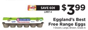 ShopRite Free range eggs offer
