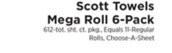 ShopRite Towels mega roll 6-pack offer