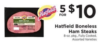 ShopRite Boneless ham steaks offer