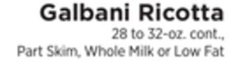 ShopRite Galbani ricotta offer