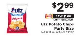 ShopRite Potato chips party size offer