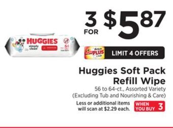 ShopRite Soft pack refill wipe offer