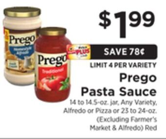 ShopRite Pasta sauce offer