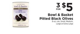 ShopRite Pitted black olives offer