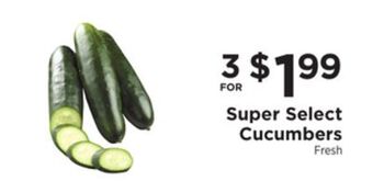 ShopRite Super select cucumbers offer