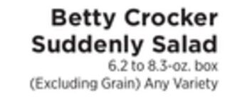 ShopRite Suddenly salad offer