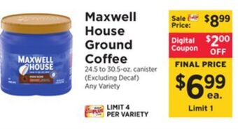ShopRite Ground coffee offer