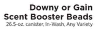 ShopRite Downy or gain scent booster beads offer