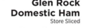 ShopRite Domestic ham offer