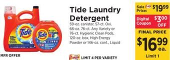 ShopRite Laundry detergent offer