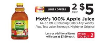ShopRite 100% apple juice offer