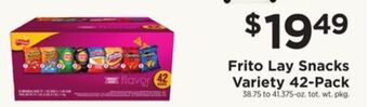 ShopRite Frito lay snacks variety 42-pack offer