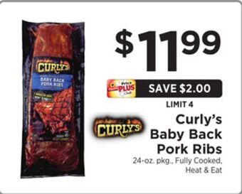 ShopRite Baby back pork ribs offer