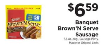 ShopRite Brown'n serve sausage offer