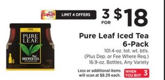 ShopRite Iced tea 6-pack offer