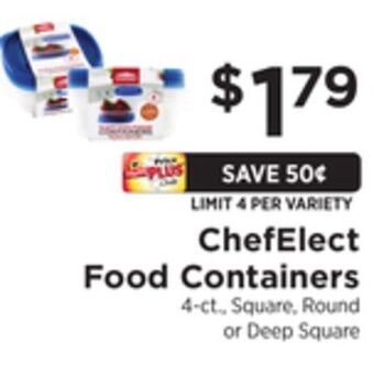ShopRite Food containers offer
