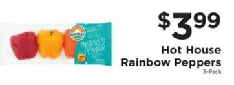 ShopRite Hot house rainbow peppers offer