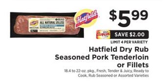 ShopRite Dry rub seasoned pork loin fillet offer