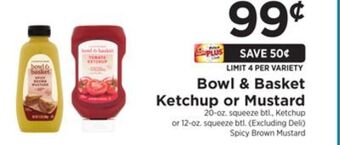 ShopRite Ketchup or mustard offer
