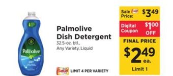 ShopRite Dish detergent offer