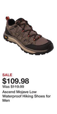 Cabela's Ascend mojave low waterproof hiking shoes for men offer